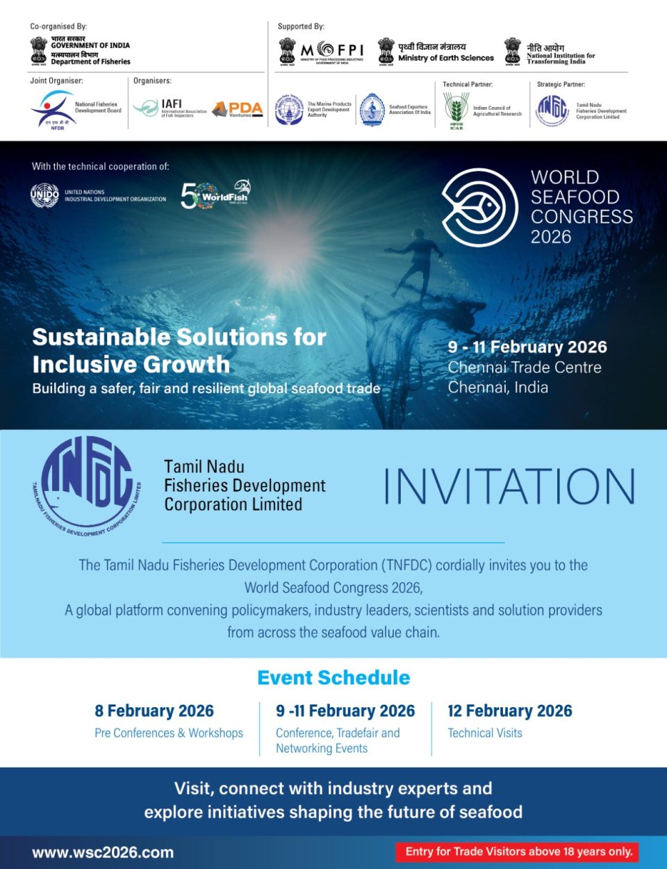 Global Seafood Leaders to Meet in India at World Seafood Congress