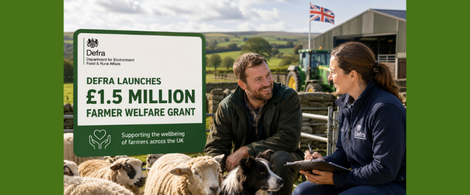 Defra Launches £1.5 Million Farmer Welfare Grant in UK