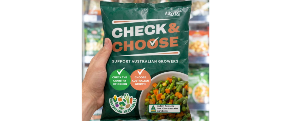 AUSVEG Check & Choose campaign encourages consumers to select Australian-grown frozen and canned vegetables